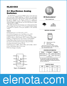 ON Semiconductor NLAS1053 datasheet