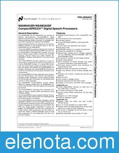 National Semiconductor NSAM265SF datasheet