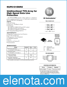 ON Semiconductor NUP6101DMR2 datasheet