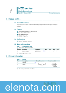 NXP Semiconductors NZX12A datasheet