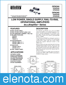 Texas Instruments OPA344 datasheet