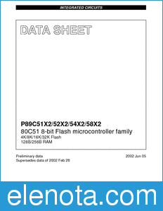 Philips P89C51X2 datasheet