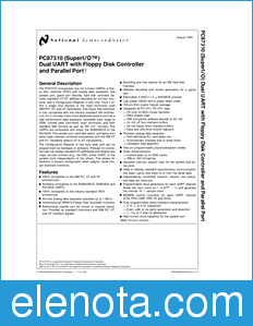 National Semiconductor PC87310 datasheet