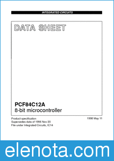 Philips PCF84C12A datasheet