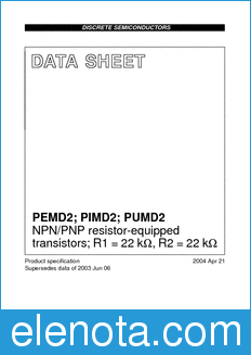 Philips PEMD2 datasheet