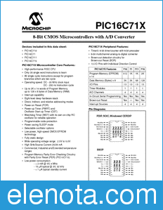 Microchip PIC16C71X datasheet