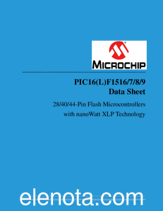 Microchip Technology PIC16F1516 datasheet