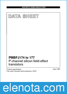 Philips PMBFJ174 datasheet