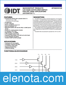 IDT QS3VH126 datasheet