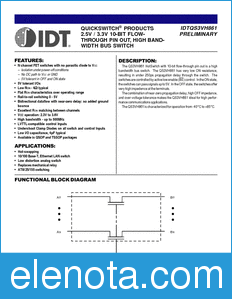 IDT QS3VH861 datasheet