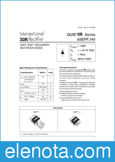 International Rectifier QUIET datasheet