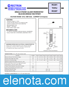 Rectron RC201 datasheet