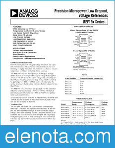 Analog Devices REF192 datasheet
