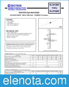 Rectron RL1N1500F-T datasheet