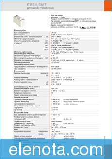 RELPOL RM84 SMT datasheet