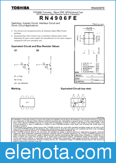 Toshiba RN4906FE datasheet