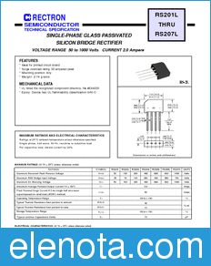 Rectron RS205L datasheet