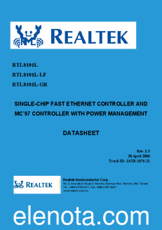 Realtek Semiconductor RTL8101L datasheet