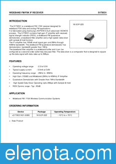 Samsung S1T8531 datasheet