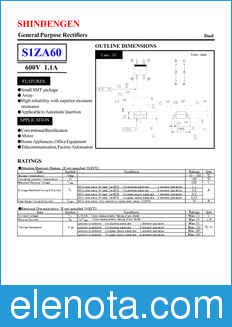 Shindengen S1ZA60 datasheet