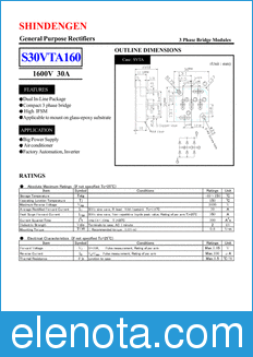 Shindengen S30VTA160 datasheet