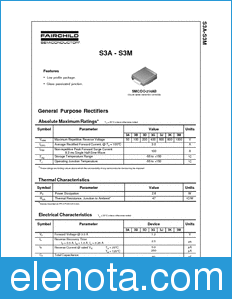 Fairchild S3A datasheet