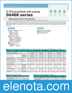 HAMAMATSU S6468 datasheet
