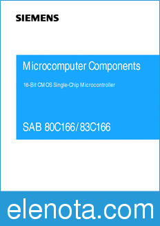 Infineon SAB83C166-5M-T3 datasheet