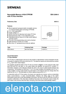 Siemens Semiconductor SDA 2546-5 datasheet