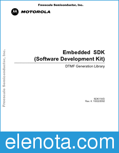 Freescale SDK114 datasheet