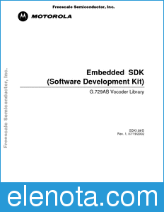 Freescale SDK139 datasheet