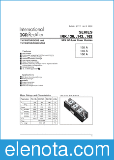 International Rectifier SERIES IRK.136 datasheet