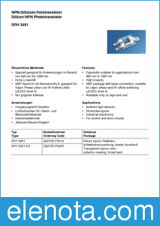 Infineon SFH3401-2/-3 datasheet