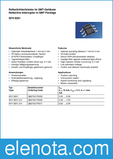 Infineon SFH9201-1/2 datasheet