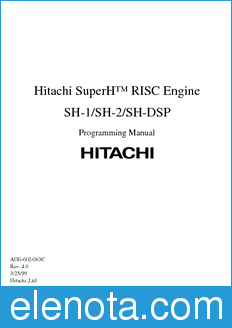 Hitachi SH-1 datasheet