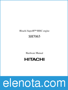 Hitachi SH7065 datasheet