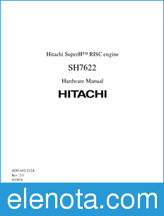 Hitachi SH7622 datasheet