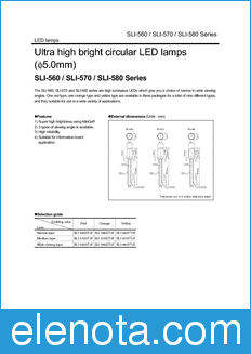 Rohm SLI-560 datasheet