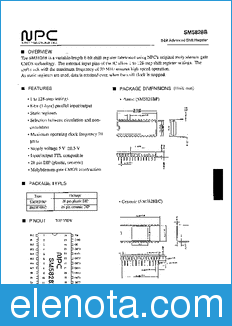 Nippon Precision Circuits SM5828B datasheet