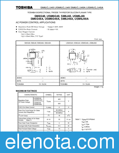 Toshiba SM6G48 datasheet