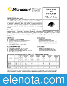 Microsemi SM8LC05 datasheet