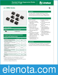 Littelfuse SMBJ datasheet