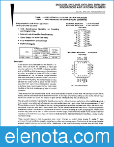 Texas Instruments SN54LS669 datasheet