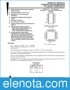 Texas Instruments SN74AHC132 datasheet