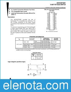 Texas Instruments SN74CBT3861 datasheet