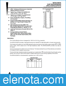 Texas Instruments SN74LVC827A datasheet