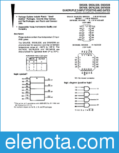 Texas Instruments SN74S08 datasheet