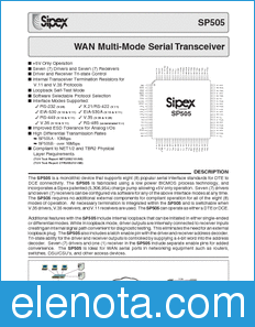 Sipex SP505 datasheet