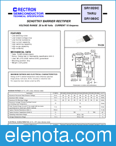 Rectron SR1030C datasheet