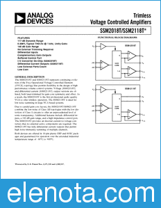 Analog Devices SSM2118T datasheet